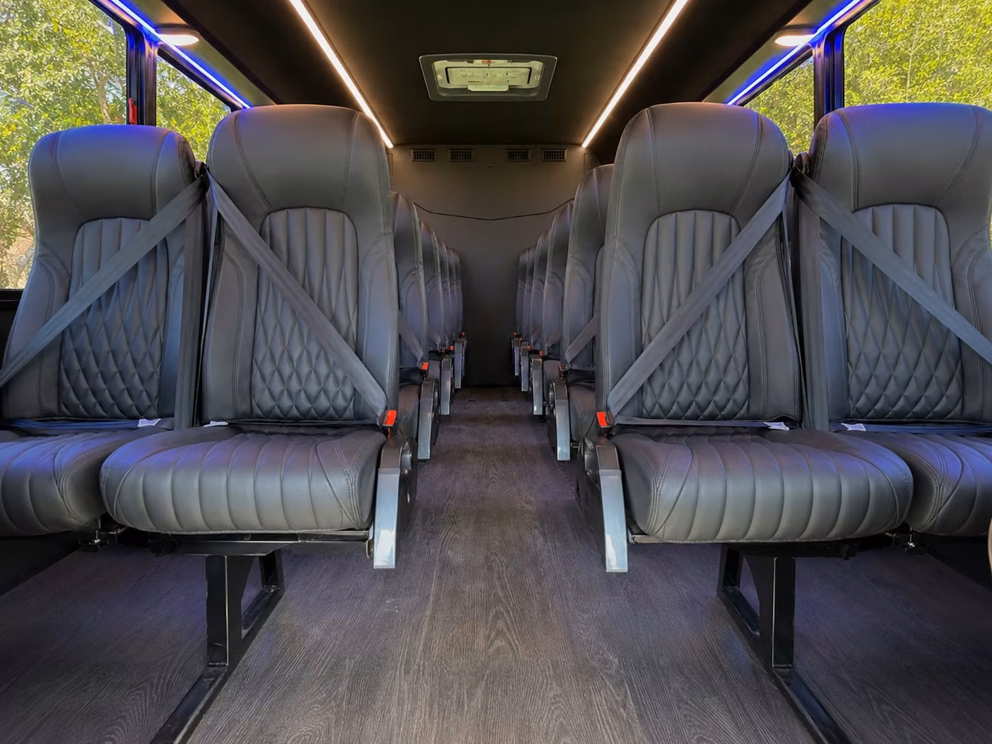 15 passenger minibus interior