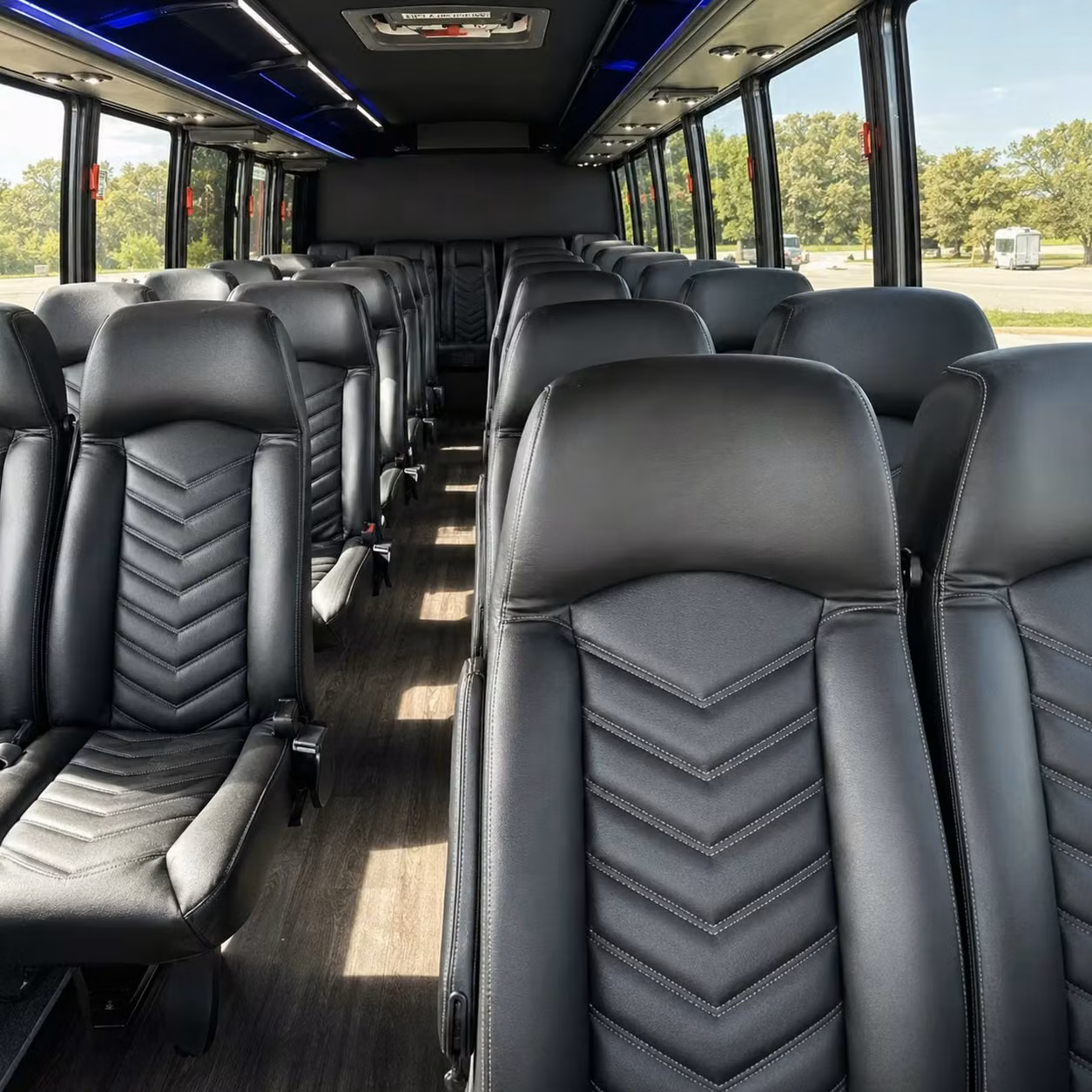 25 passenger minibus inside