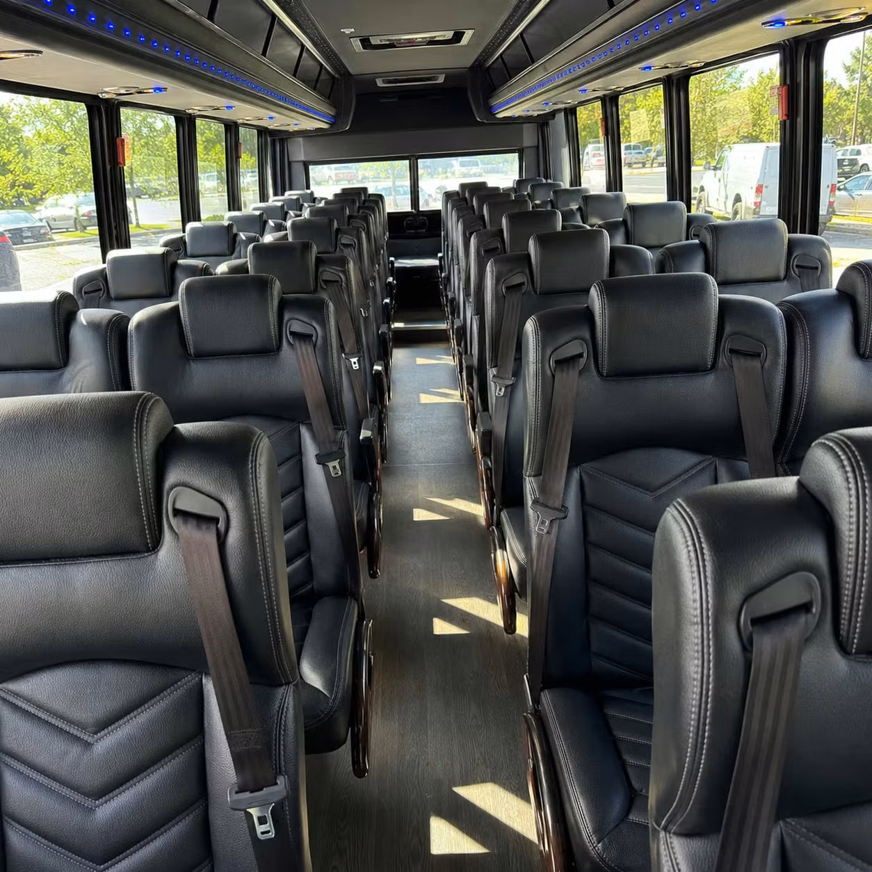 25 passenger minibus interior