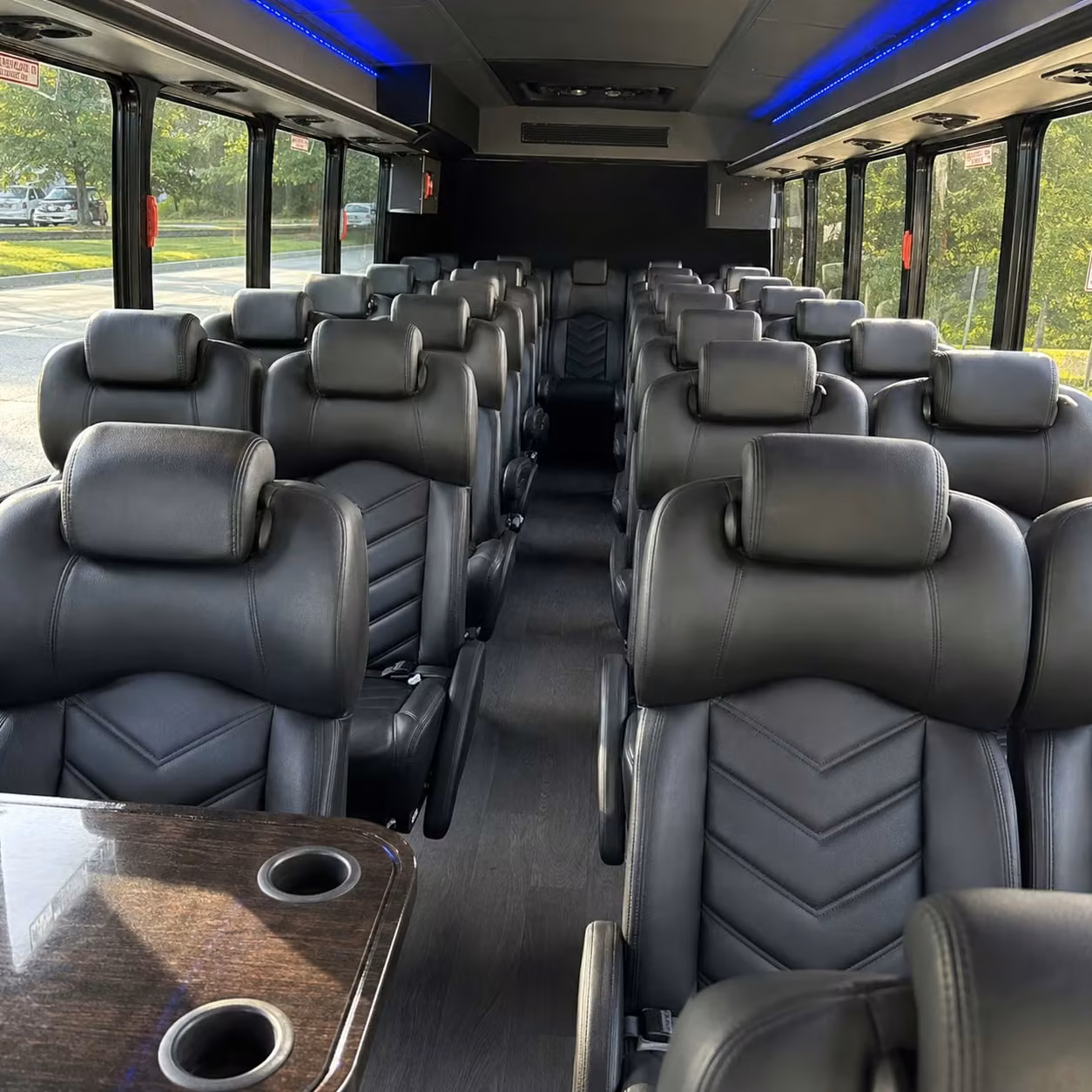 28 passenger minibus inside