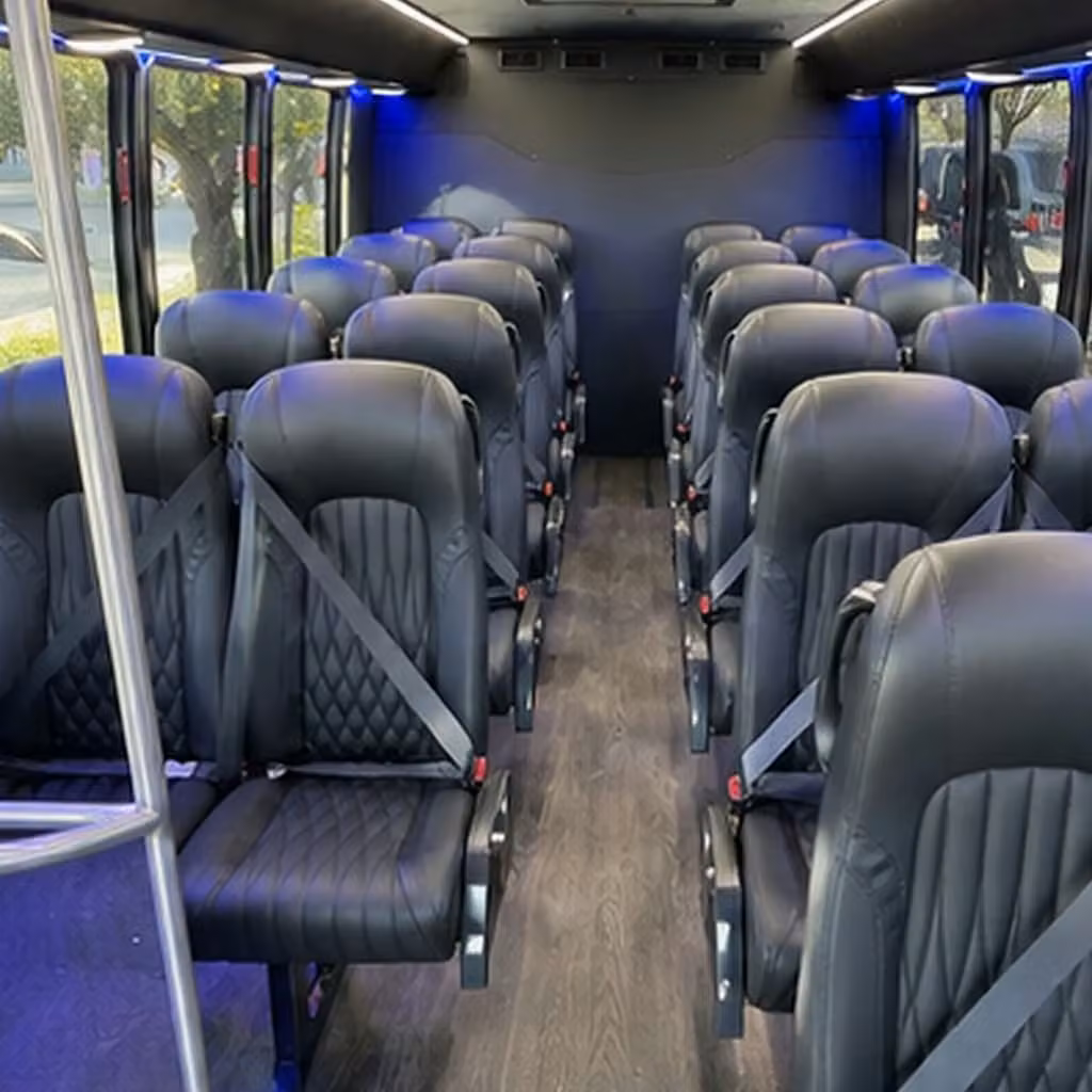 28 passenger minibus interior
