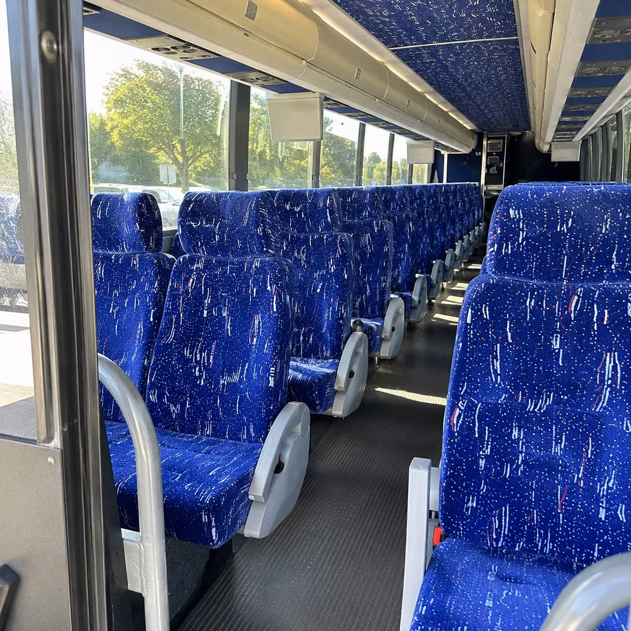 sacramento charter bus interior