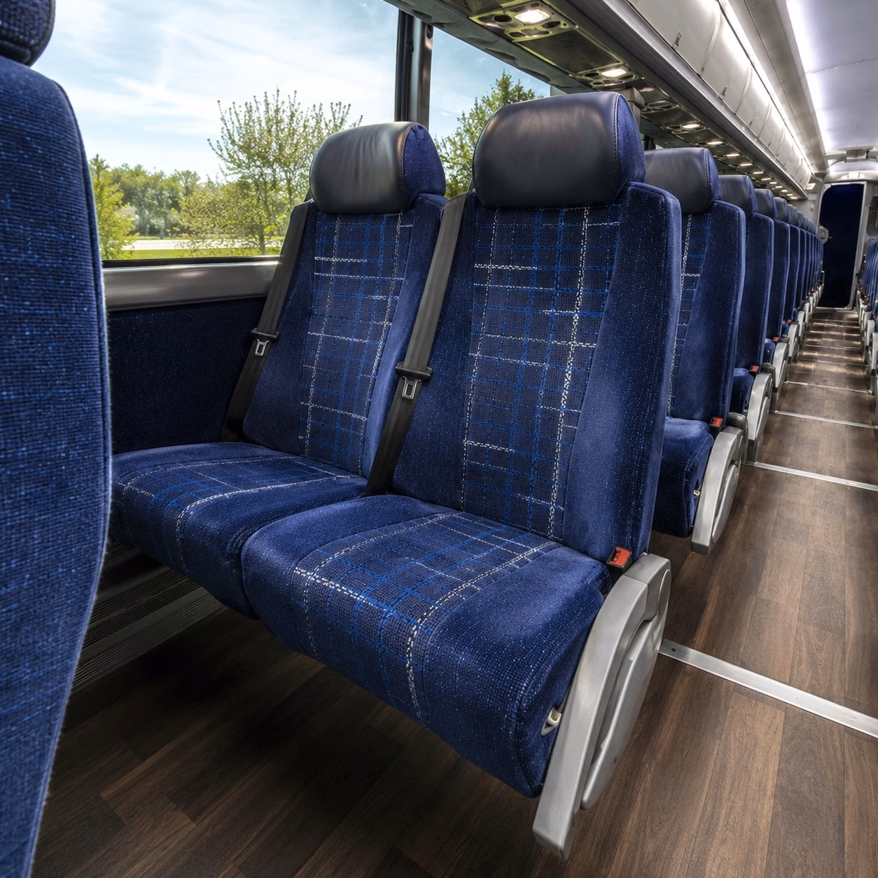 sacramento charter bus rental inside