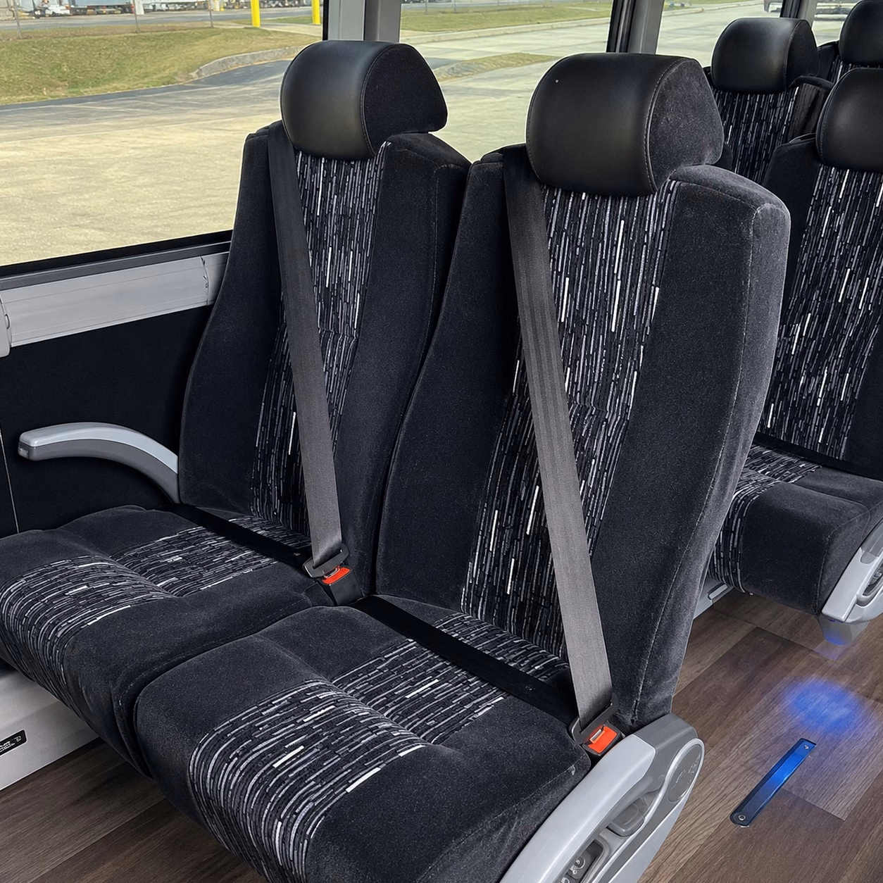 sacramento charter bus rental interior