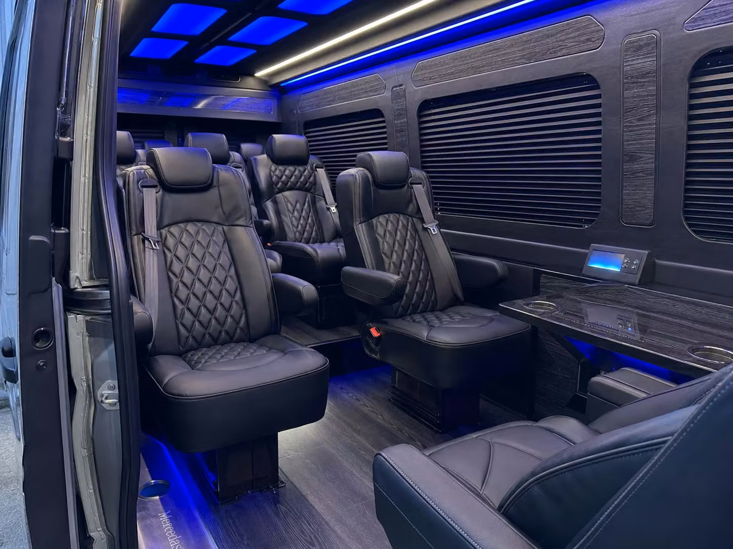 sprinter van with driver inside